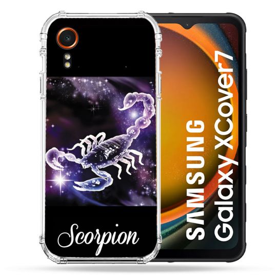 Coque Renforcée Pour Samsung Galaxy Xcover 7 Signe Zodiaque 2 Scorpion
