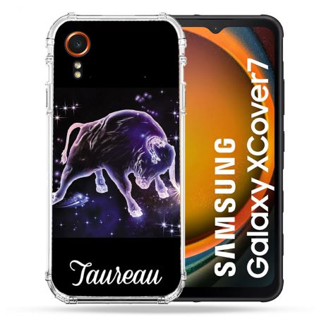 Coque Renforcée Pour Samsung Galaxy Xcover 7 Signe Zodiaque 2 Taureau