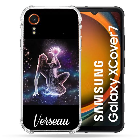 Coque Renforcée Pour Samsung Galaxy Xcover 7 Signe Zodiaque 2 Verseau