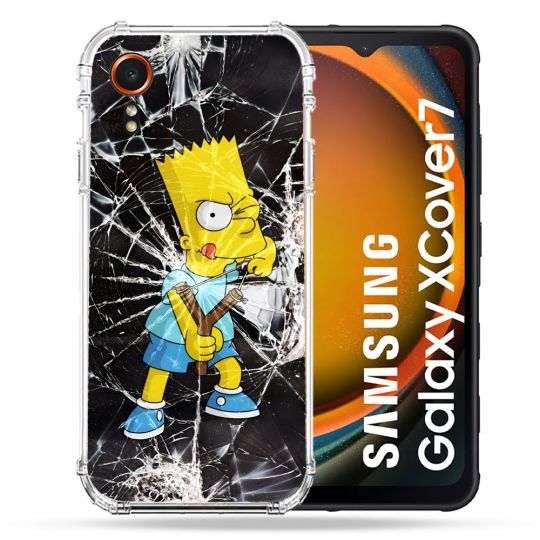 Coque Renforcée Pour Samsung Galaxy Xcover 7 Simpson Bart