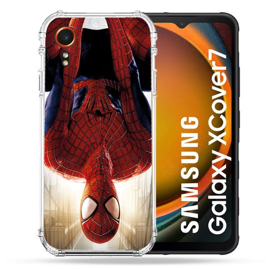 Coque Renforcée Pour Samsung Galaxy Xcover 7 Spiderman Invers