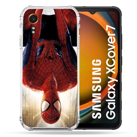 Coque Renforcée Pour Samsung Galaxy Xcover 7 Spiderman Invers
