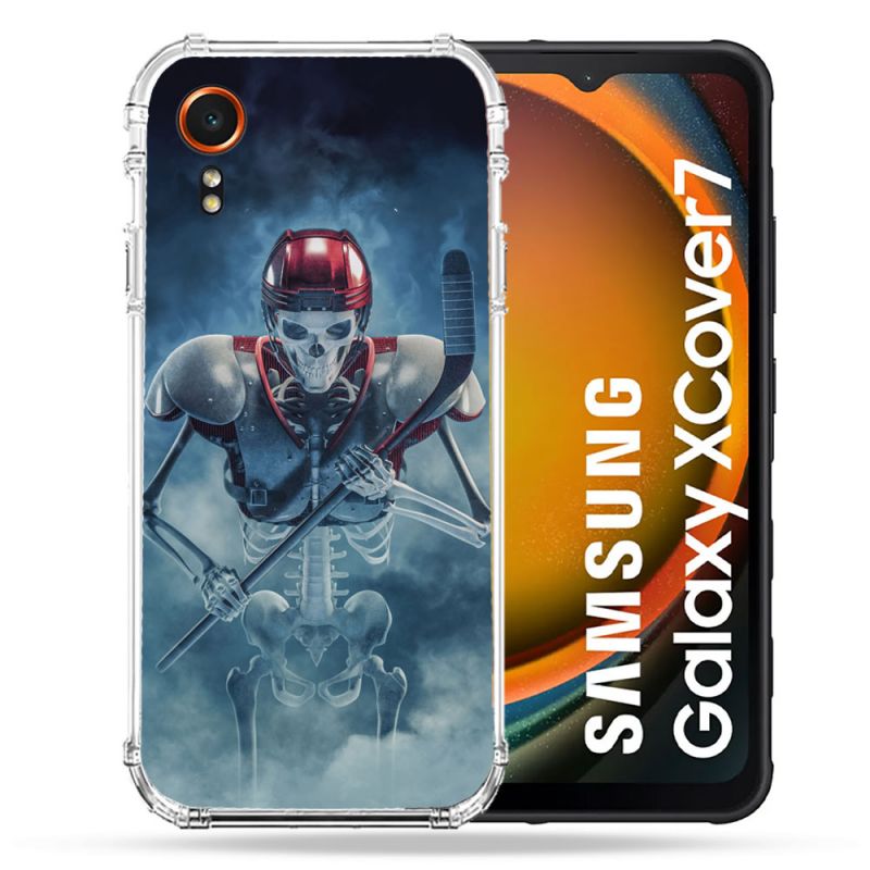 Coque Renforcée Pour Samsung Galaxy Xcover 7 Sport Hockey Squelette