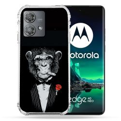 Coque Renforcée Pour Motorola Edge 40 Neo Decale Singe Mafia