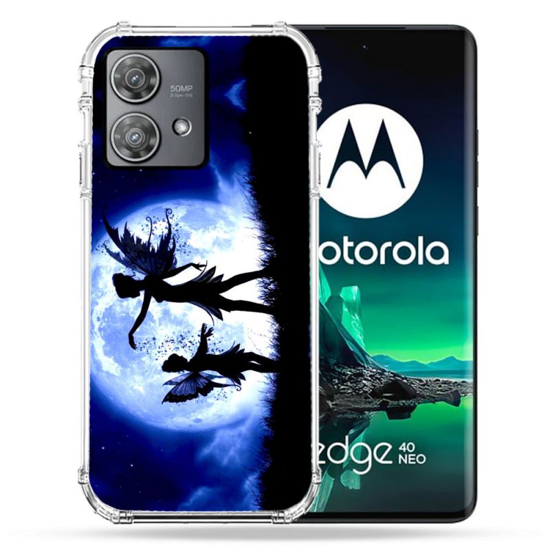 Coque Renforcée Pour Motorola Edge 40 Neo Fantastique Fee Lune