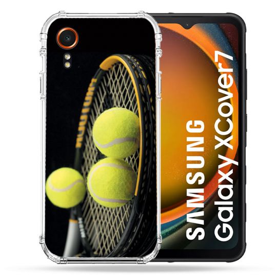 Coque Renforcée Pour Samsung Galaxy Xcover 7 Sport Tennis Balls