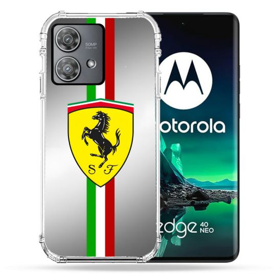 Coque Renforcée Pour Motorola Edge 40 Neo Ferrari Ligne