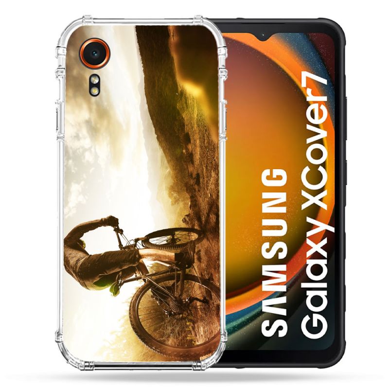 Coque Renforcée Pour Samsung Galaxy Xcover 7 Sport VTT Soleil