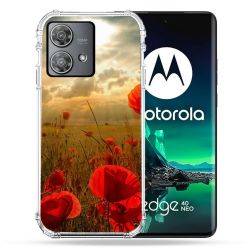 Coque Renforcée Pour Motorola Edge 40 Neo Fleur Coquelicot