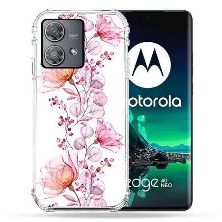 Coque Renforcée Pour Motorola Edge 40 Neo Fleur Eclosion