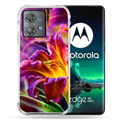 Coque Renforcée Pour Motorola Edge 40 Neo Fleur Lys Color