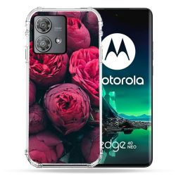 Coque Renforcée Pour Motorola Edge 40 Neo Fleur Pivoine