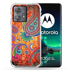 Coque Renforcée Pour Motorola Edge 40 Neo Fleur Psychedelic