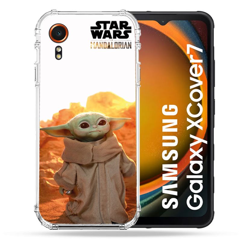 Coque Renforcée Pour Samsung Galaxy Xcover 7 Star Wars - Yoda bebe soleil