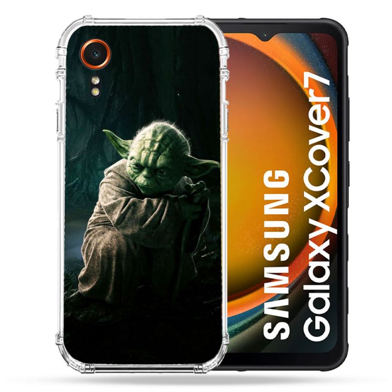 Coque Renforcée Pour Samsung Galaxy Xcover 7 Star Wars - Yoda sombre
