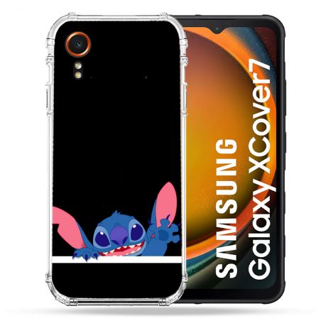 Coque Renforcée Pour Samsung Galaxy Xcover 7 Stitch Noir