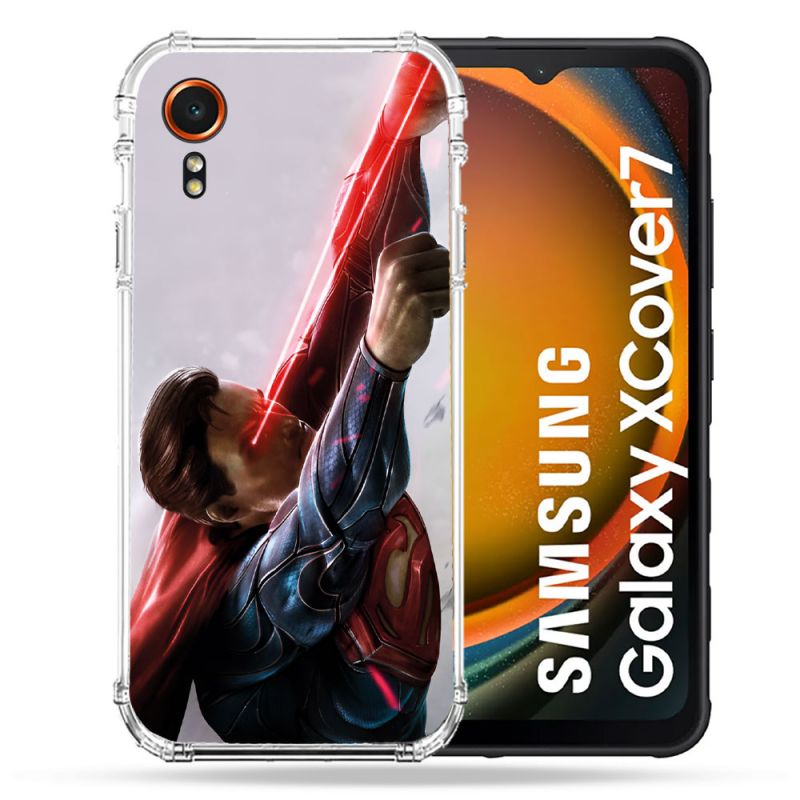 Coque Renforcée Pour Samsung Galaxy Xcover 7 Superman Laser