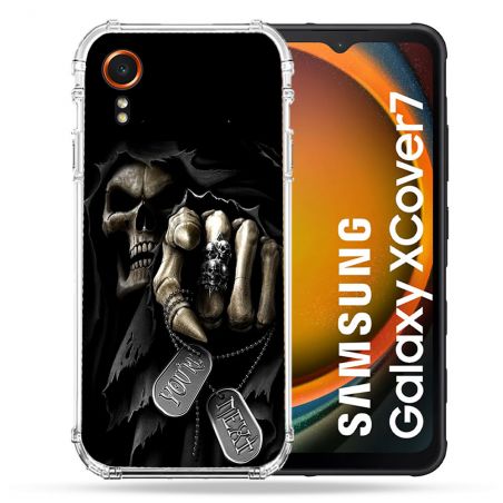 Coque Renforcée Pour Samsung Galaxy Xcover 7 Tete de Mort Your Next