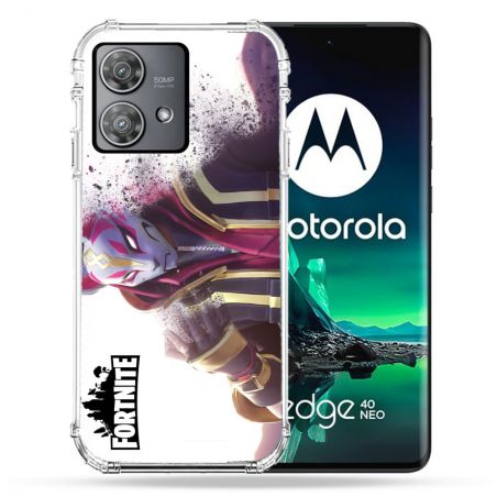 Coque Renforcée Pour Motorola Edge 40 Neo Fortnite Blanc