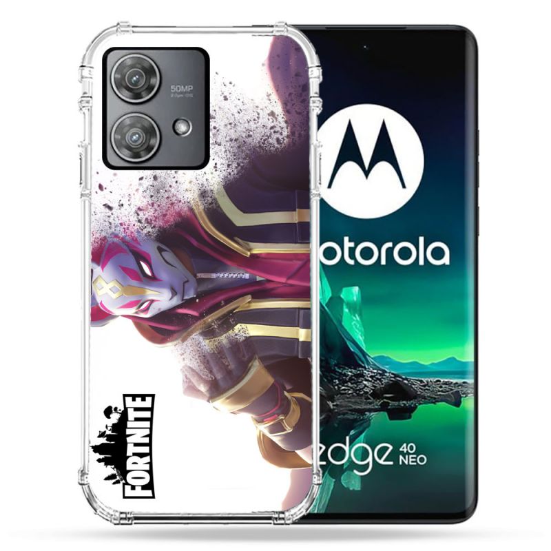 Coque Renforcée Pour Motorola Edge 40 Neo Fortnite Blanc