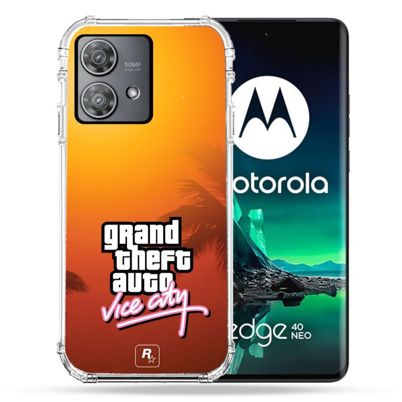 Coque Renforcée Pour Motorola Edge 40 Neo GTA Vice City