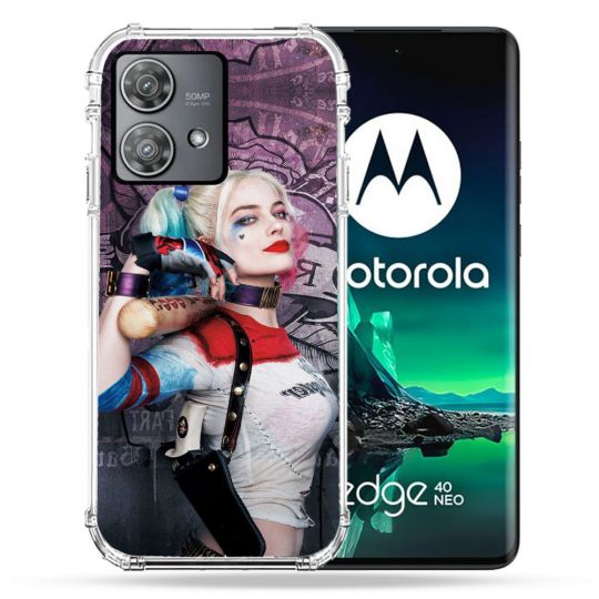 Coque Renforcée Pour Motorola Edge 40 Neo Harley Quinn Batte