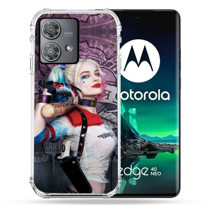 Coque Renforcée Pour Motorola Edge 40 Neo Harley Quinn Batte