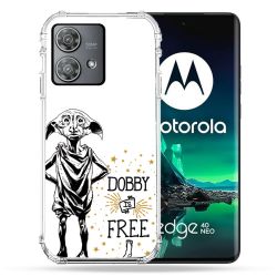 Coque Renforcée Pour Motorola Edge 40 Neo Harry Potter Dobby Free Blanc