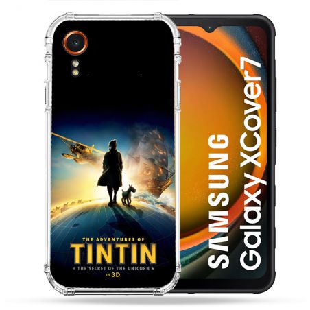 Coque Renforcée Pour Samsung Galaxy Xcover 7 Tintin Affiche