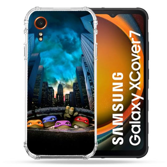Coque Renforcée Pour Samsung Galaxy Xcover 7 Tortue Ninja Ville
