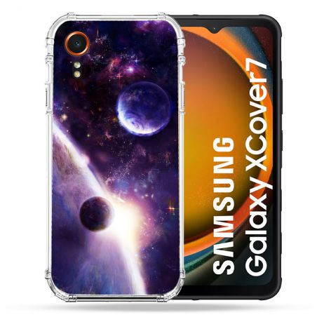 Coque Renforcée Pour Samsung Galaxy Xcover 7 Univers Planete Stellaire