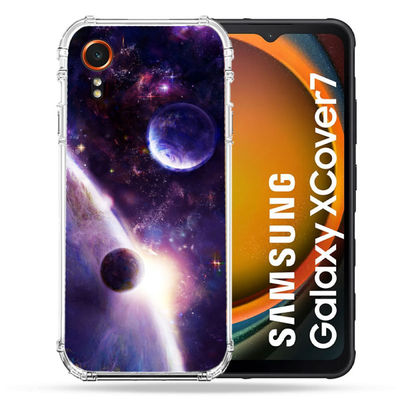 Coque Renforcée Pour Samsung Galaxy Xcover 7 Univers Planete Stellaire