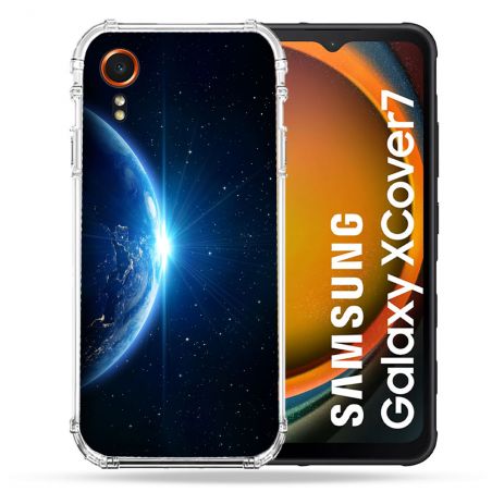 Coque Renforcée Pour Samsung Galaxy Xcover 7 Univers Planete Terre