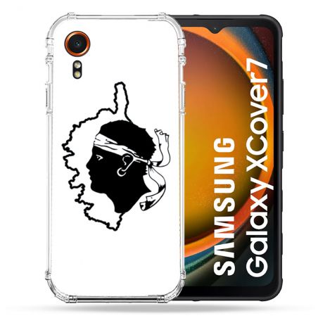 Coque Renforcée Pour Samsung Galaxy Xcover 7 Voyage Corse Blanc