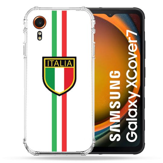Coque Renforcée Pour Samsung Galaxy Xcover 7 Voyage Italie 3 Blanc
