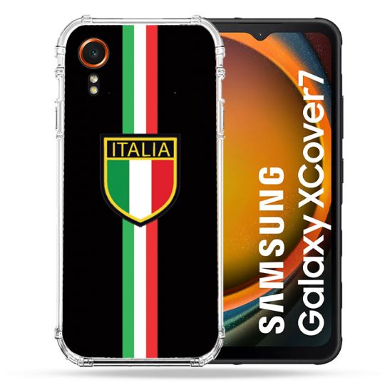 Coque Renforcée Pour Samsung Galaxy Xcover 7 Voyage Italie 3 Noir