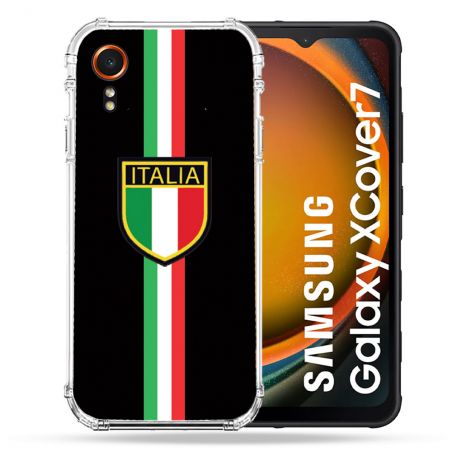 Coque Renforcée Pour Samsung Galaxy Xcover 7 Voyage Italie 3 Noir