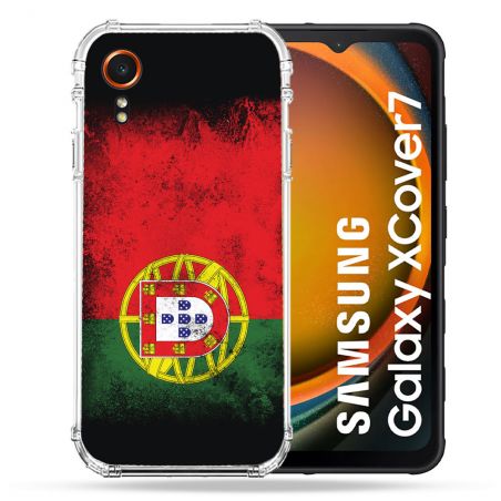 Coque Renforcée Pour Samsung Galaxy Xcover 7 Voyage Portugal Drapeau