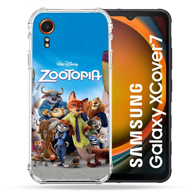 Coque Renforcée Pour Samsung Galaxy Xcover 7 Zootopia