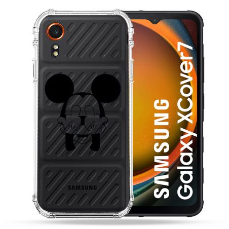 Coque Transparente Pour Samsung Galaxy Xcover 7 Mickey doigt