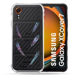Coque Transparente Pour Samsung Galaxy Xcover 7 Plume Couleur