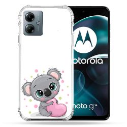 Coque Renforcée Pour Motorola G14 4G Animal Koala Cœur