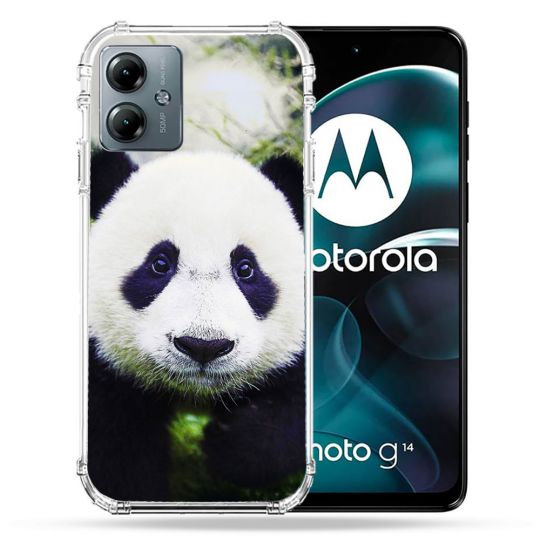 Coque Renforcée Pour Motorola G14 4G Animal Panda Color