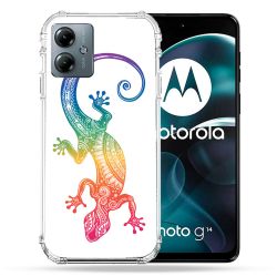 Coque Renforcée Pour Motorola G14 4G Animal Salamandre Color