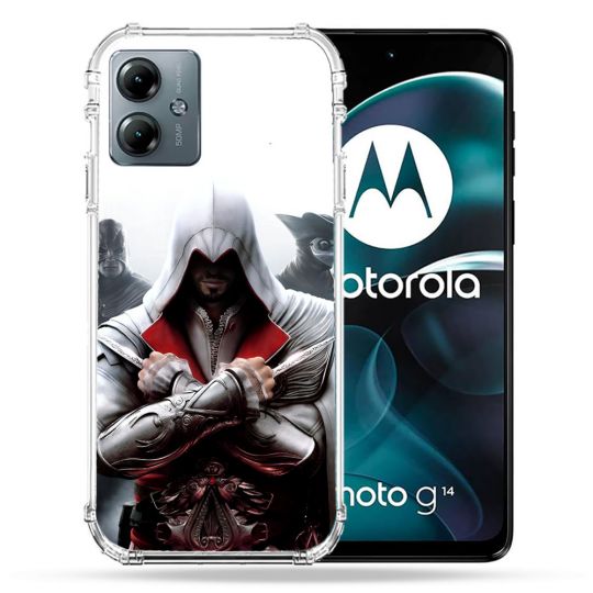 Coque Renforcée Pour Motorola G14 4G Assassin Creed Mask