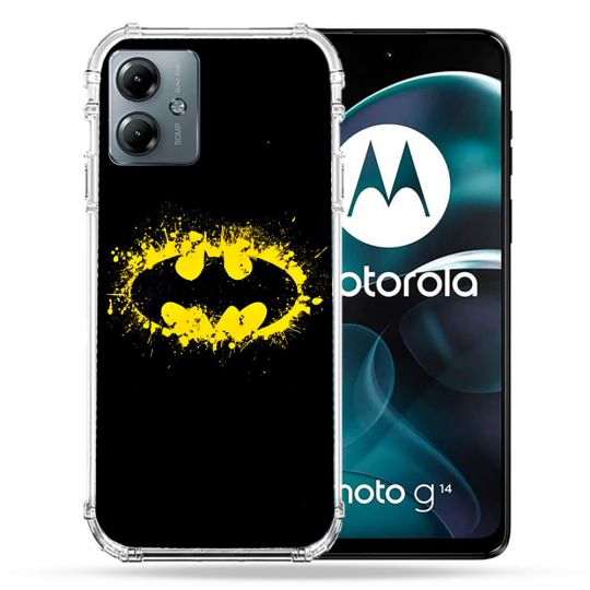 Coque Renforcée Pour Motorola G14 4G Batman Logo