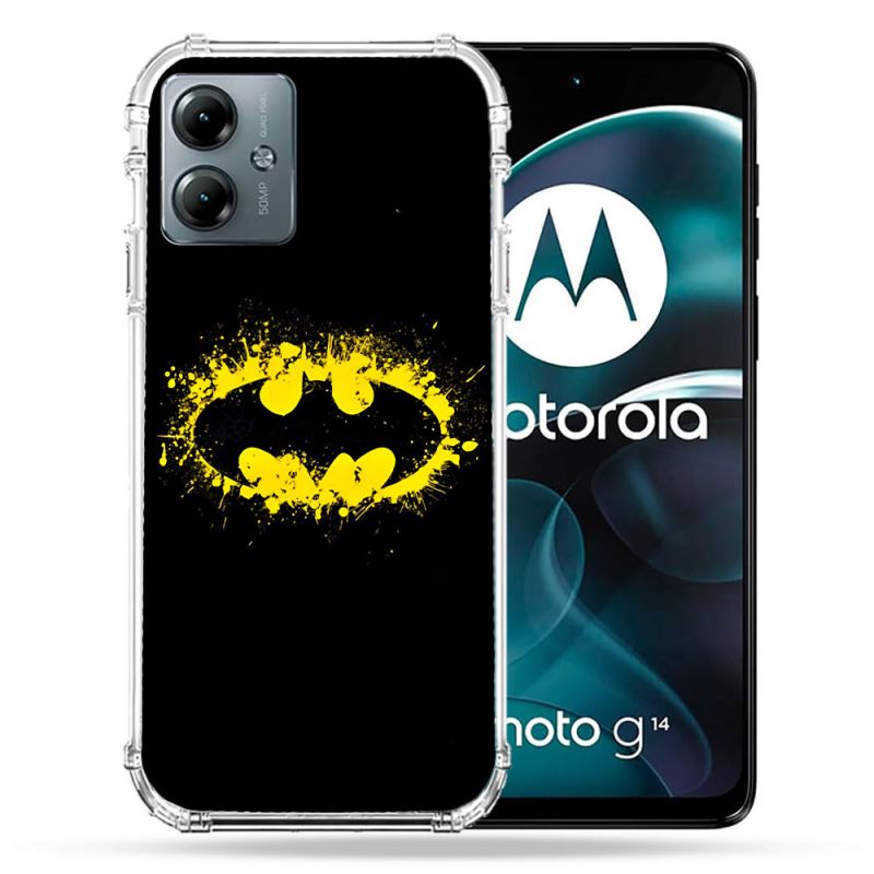 Coque Renforcée Pour Motorola G14 4G Batman Logo