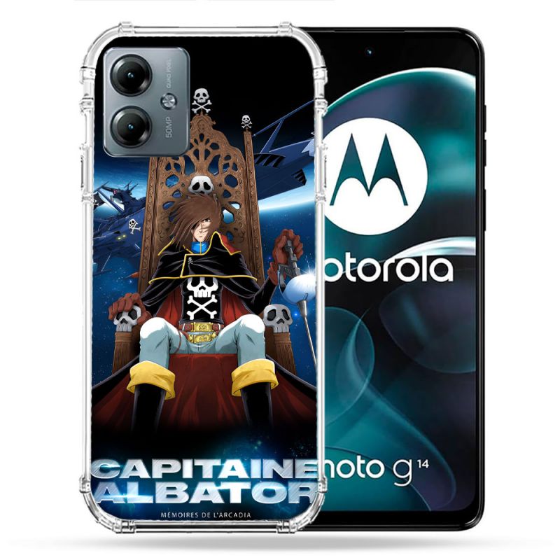 Coque Renforcée Pour Motorola G14 4G Capitaine Albator