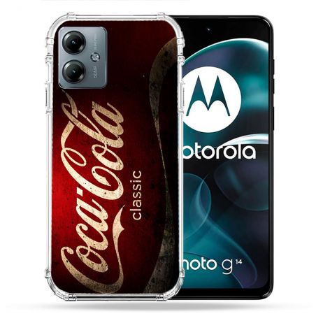 Coque Renforcée Pour Motorola G14 4G Coca Cola Classique