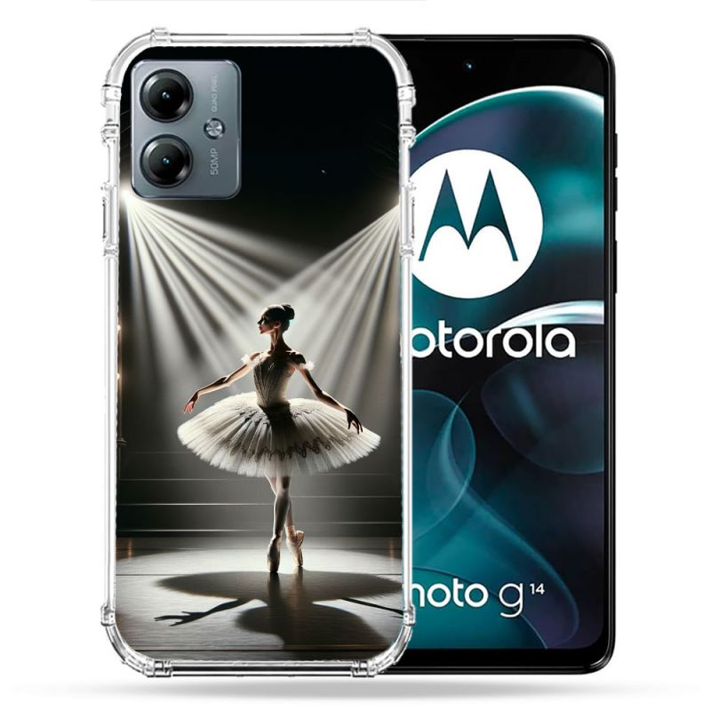 Coque Renforcée Pour Motorola G14 4G Danseuse Lumière